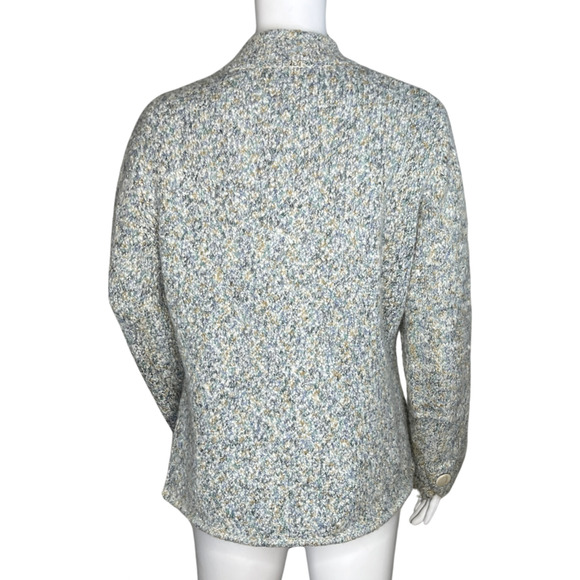 Alps Sweater Womens Medium Gray Button Front Cardigan Alpaca Blend Warm Cozy - Picture 4 of 7